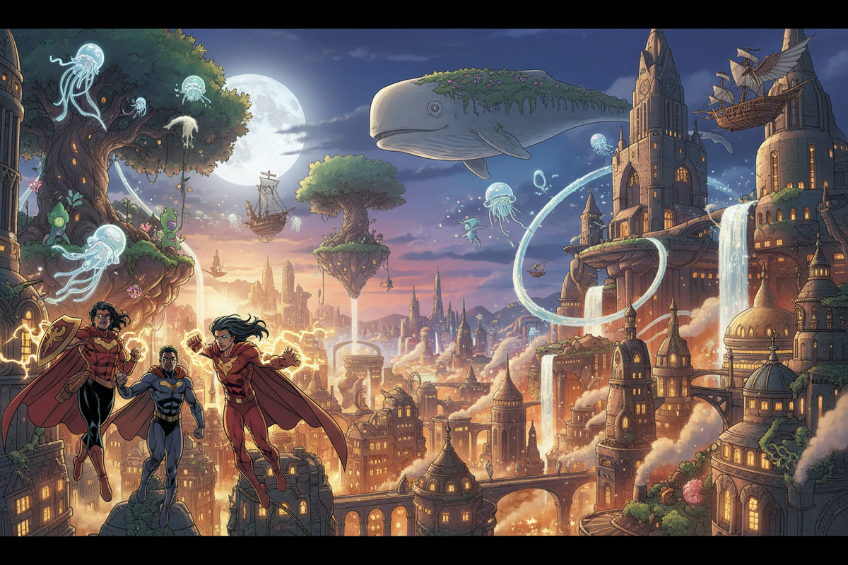 Masterpieces by Jurgens, Lushpin, and Miyazaki