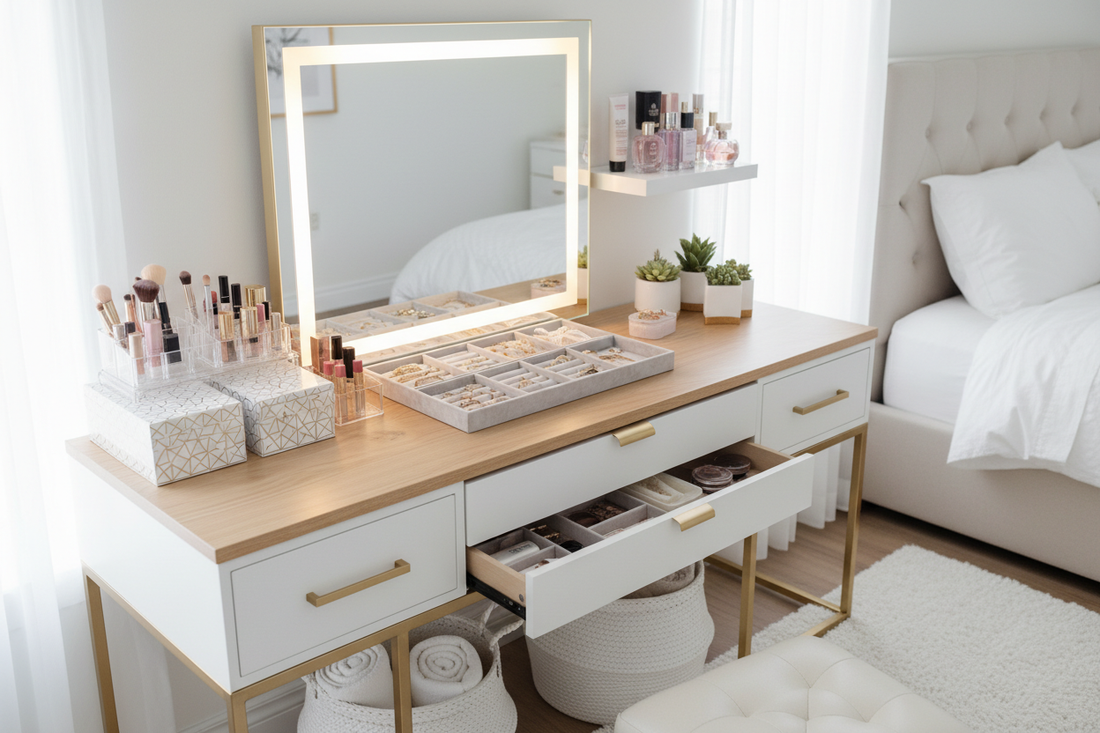 Maximise Style and Utility: 8 Dressing Table Storage Ideas