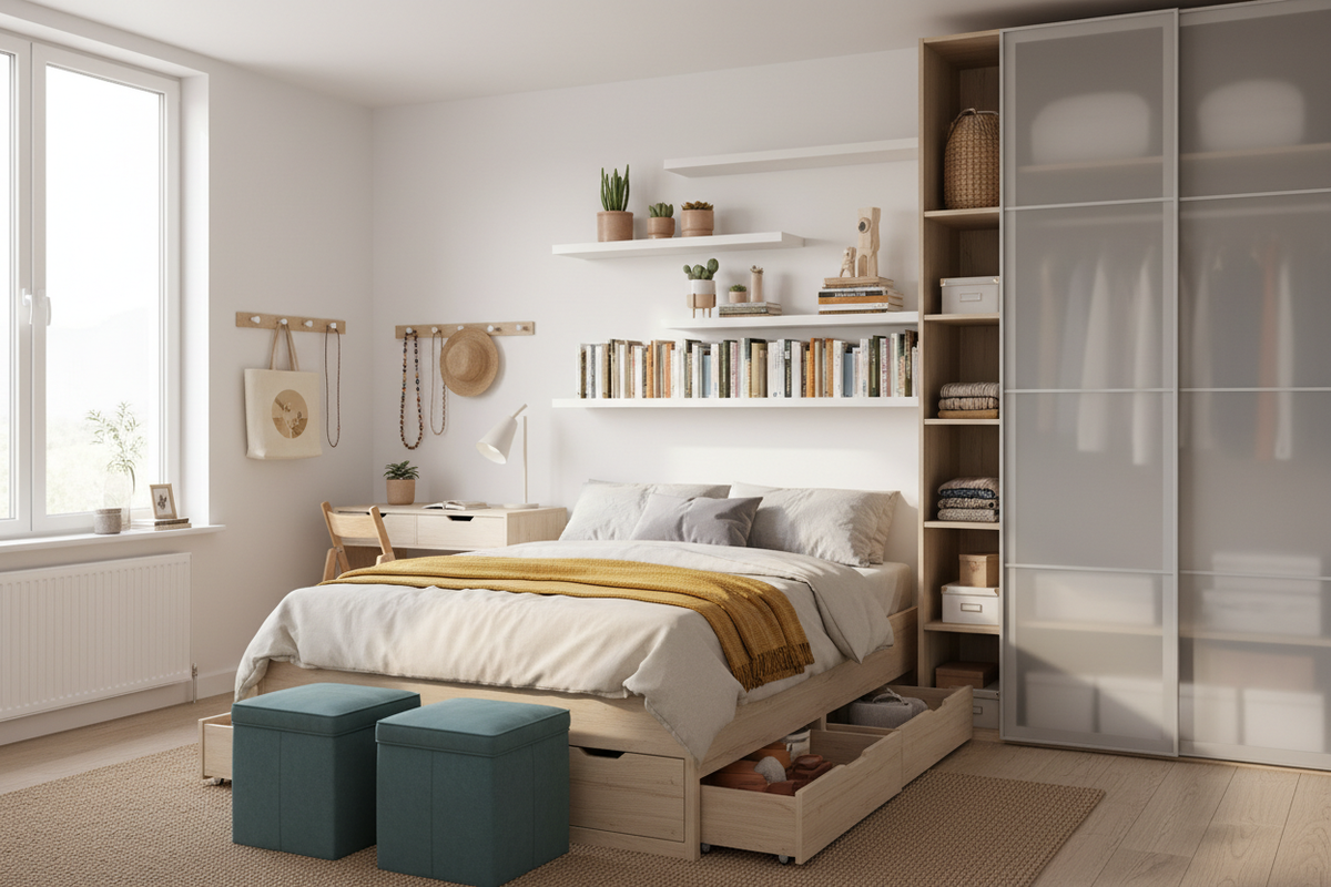 Maximize Your Space: 10 Small Bedroom Storage Solutions