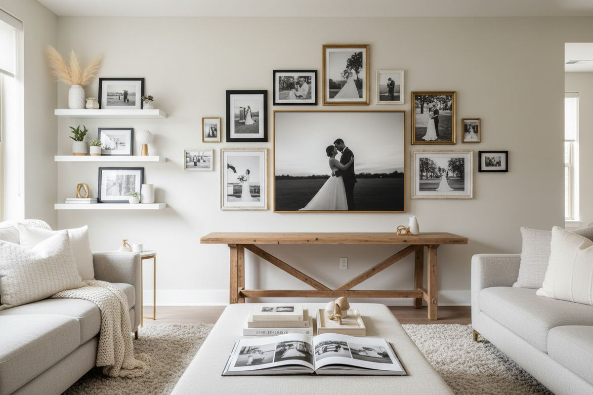 Meaningful Ways to Integrate Wedding Photos into Your Home Style