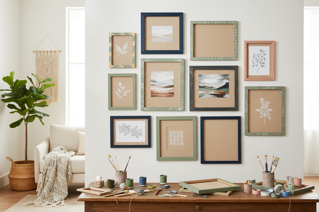 Mixing Media: Combining Canvas Prints with DIY Painted Frames – Wallpics