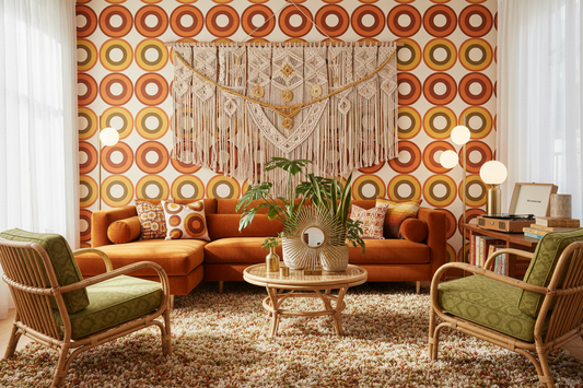 Modern 70s Décor Trends: Color, Texture, and Playful Patterns