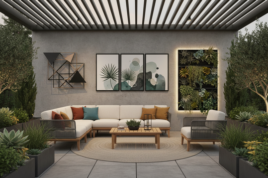 Modern and Functional Patio Wall Art Inspirations