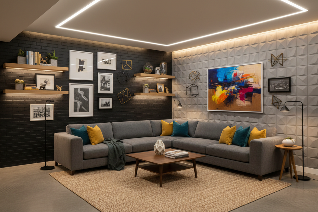 Modern and Unique Basement Wall Decor Ideas for Homeowners