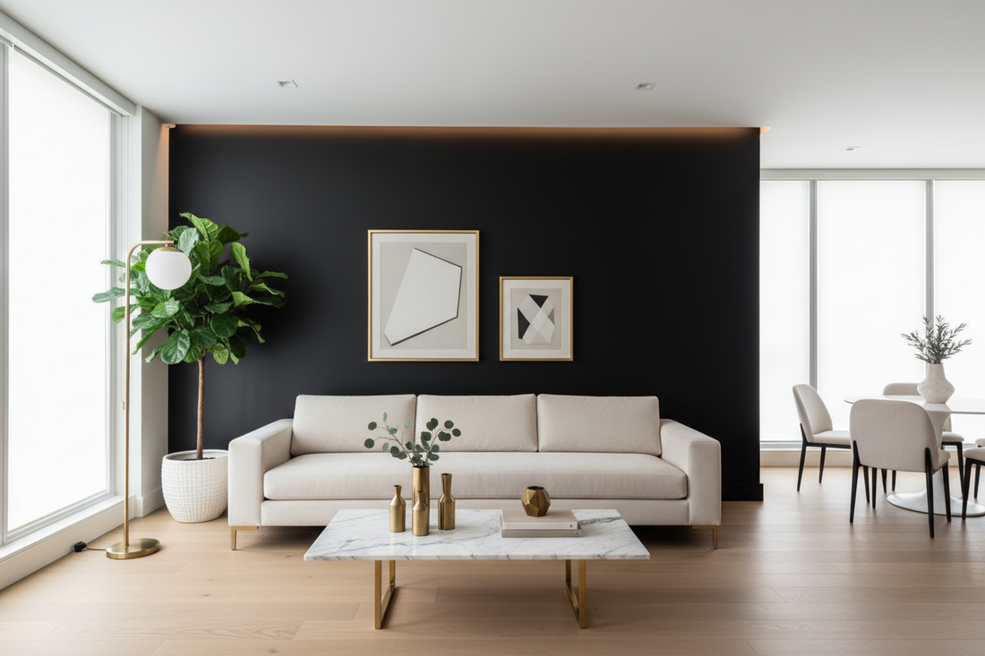 Modern Black Accent Wall Ideas for Elegant Spaces