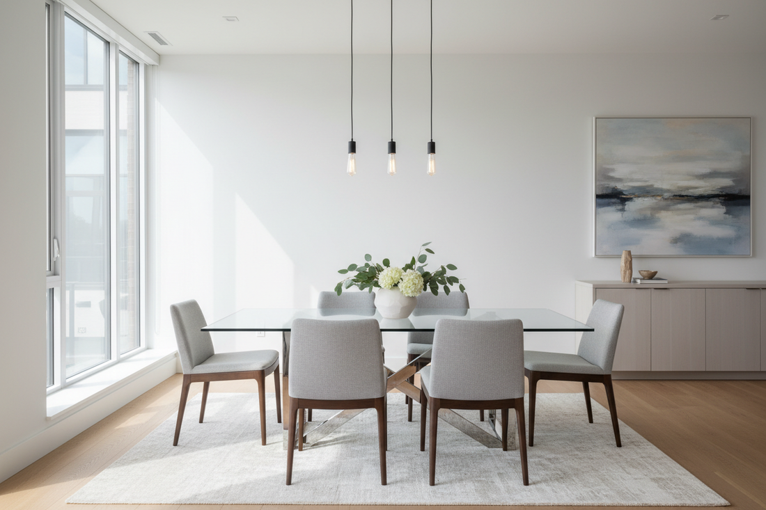 Modern Elegance: Sleek Glass Top Dining Table Sets for Contemporary Homes