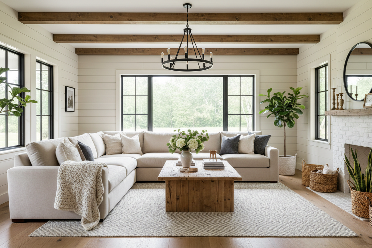 Modern Farmhouse Living Room: Cozy and Stylish Interiors That Feel Like Home