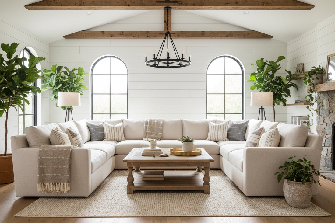 Modern Farmhouse Living Rooms: 5 Designs That Feel Like Home