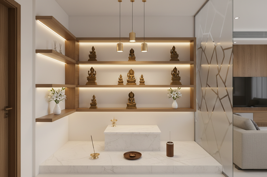 Modern Home Temple Decoration Ideas to Complement Contemporary Interiors