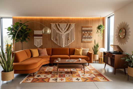 Modern Living Rooms with 70s Soul: Key Pieces That Bring the Look Together