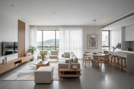 Modern Minimalist 2BHK Interiors in Kanakapura, Bengaluru