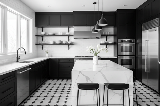 Modern Monochrome: Innovative Black-and-White Kitchen Decor Tips