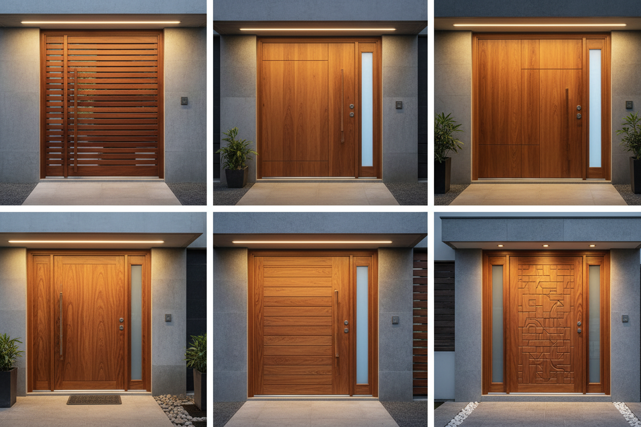 Modern Teak Wood Door Designs to Enhance Your Home’s Aesthetic – Wallpics