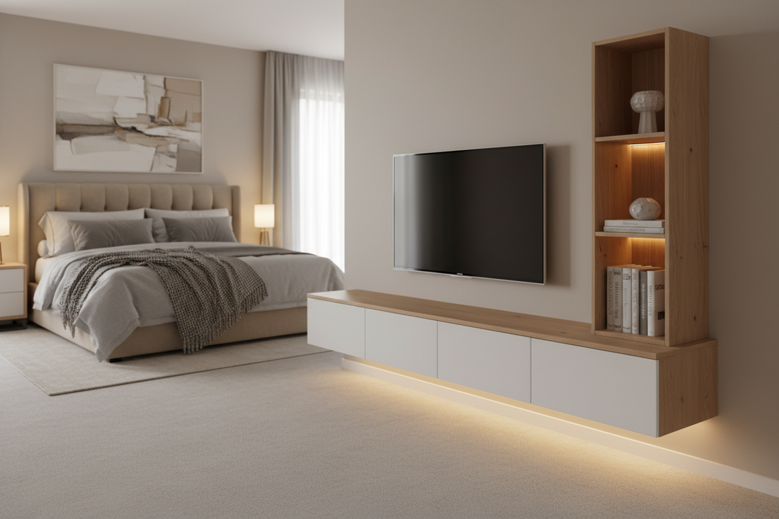 Modern TV Unit Designs for Comfortable Bedrooms