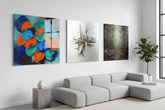 Modern wall art: A Closer Look at Acrylic, Metallic, and Canvas Prints