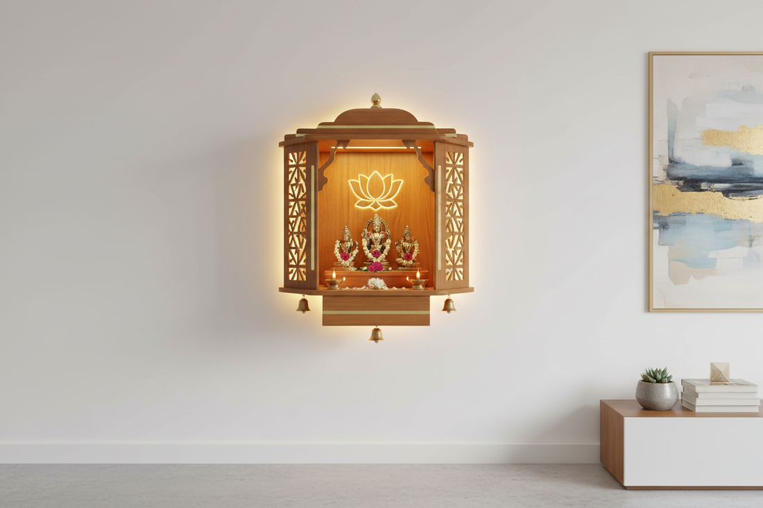 Modern Wall-Mounted Mandirs: Blending Tradition with Style
