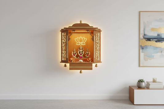 Modern Wall-Mounted Mandirs: Blending Tradition with Style