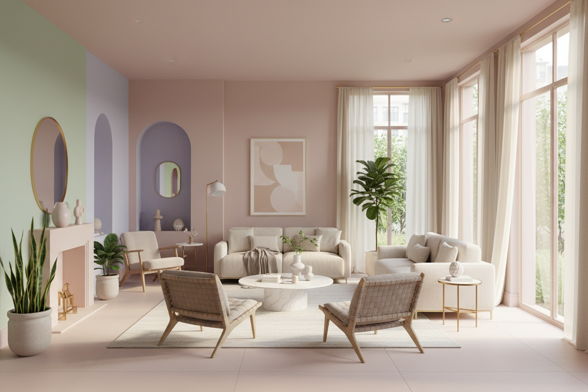 More Than Just Pretty: Transform Your Home with Modern Pastel Wall Colours