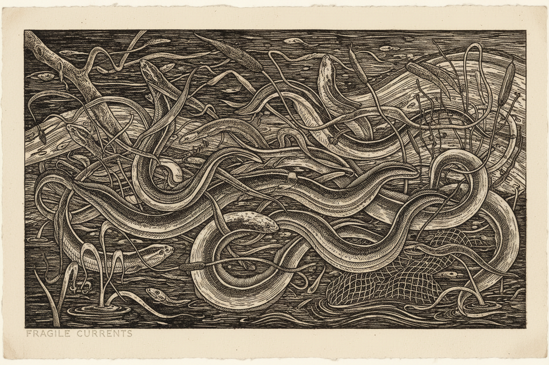 Nature’s Fragility on Paper: Julia Manning’s Printmaking Depiction of the Eel Crisis