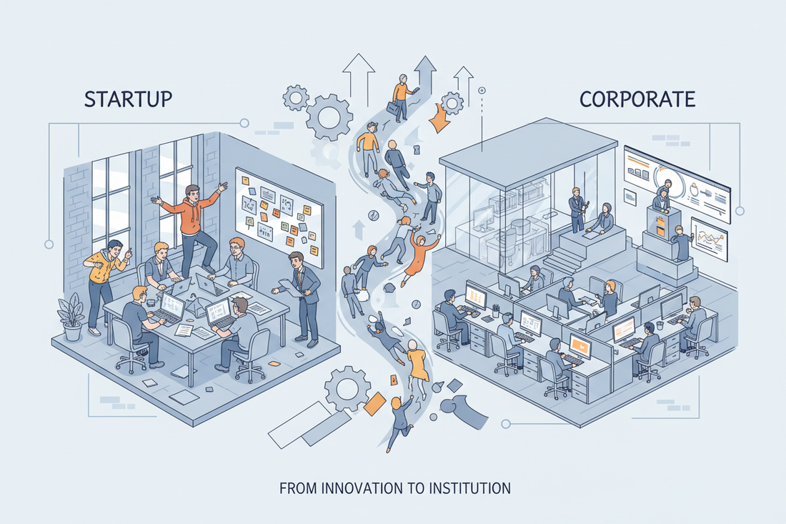 Navigating People Transitions: From Startup Hustle to Corporate Structure