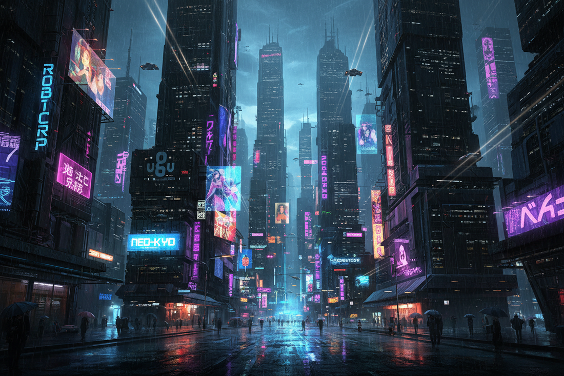 Neon Noir and Cyberpunk Vibes: The Future of Futuristic Canvas Prints