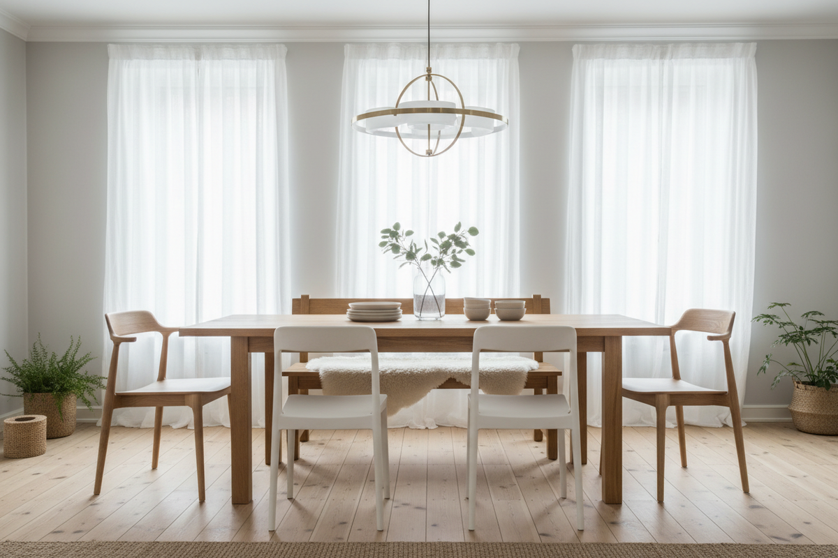 Nordic Charm: Dining Room Designs That Blend Simplicity and Elegance