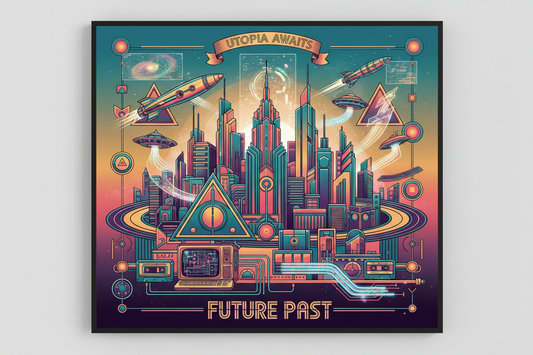 Nostalgia and Novelty: Retro-Futurism in Wall Art Design