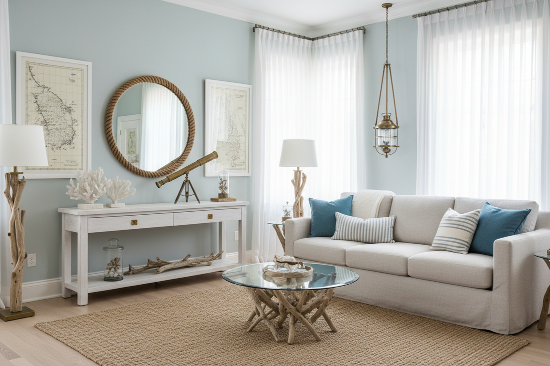 Ocean-Inspired Living: Elevate Your Space with Seaside Hues and Nautical Elegance