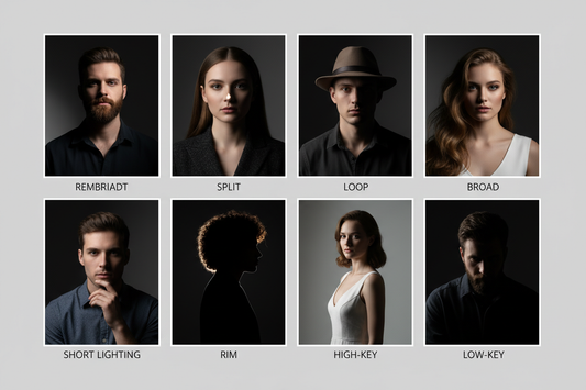One-Light Portrait Mastery: 10 Creative Lighting Styles Using a Single Source