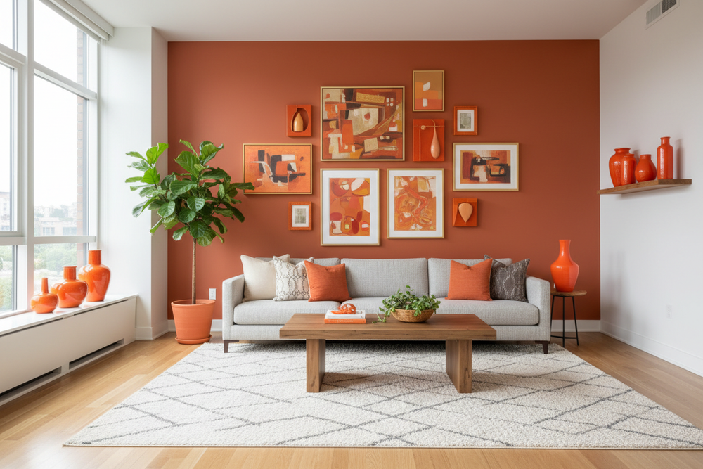 Orange Wall Makeover: 5 Curtain Colour Combos You’ll Love – Wallpics