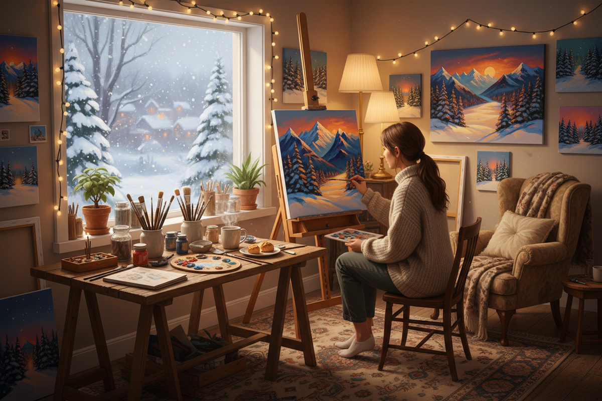 Painting Through the Cold: How to Keep Your Creativity Flowing in Winter