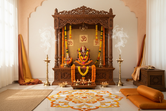 Peaceful and Harmonious Colours for Your Pooja Room