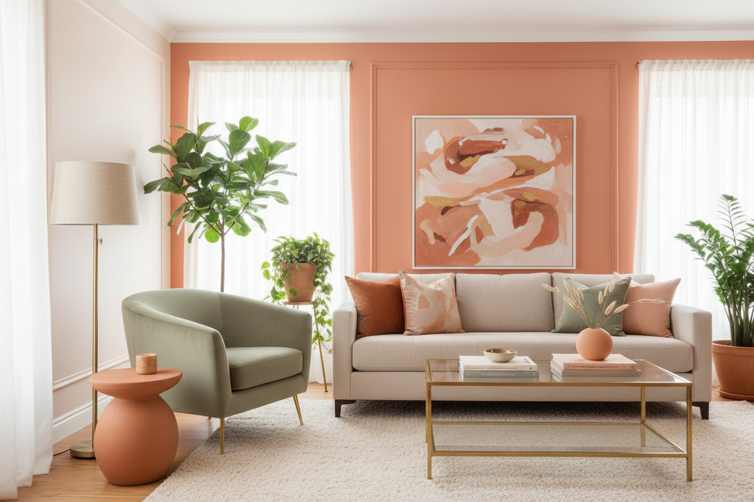 Peach Perfect: Inspiring Wall Colour Combinations for a Vibrant Home