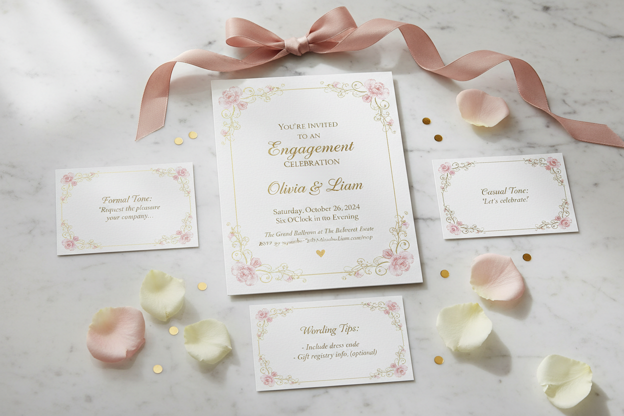 Evitations Tips Perfect Engagement Party Invitations: Wording Tips and Essentials ...