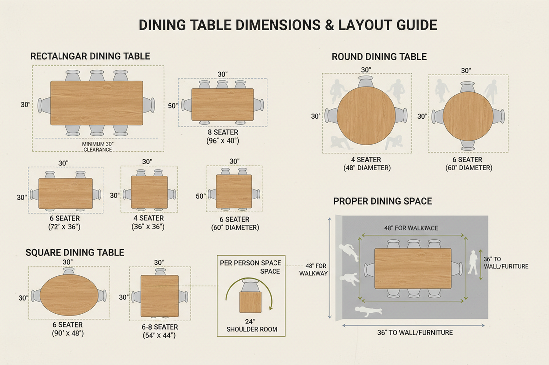 Perfect Fit: A Complete Guide to Dining Table Dimensions for Every Home
