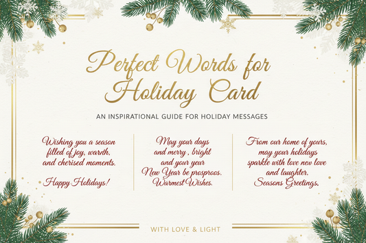 Perfect Words for Your Holiday Card
