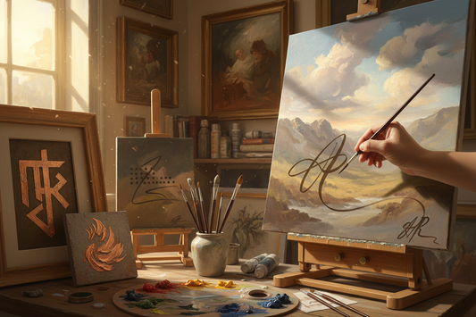 Perfecting Your Signature: Creative and Permanent Ways to Sign Your Paintings