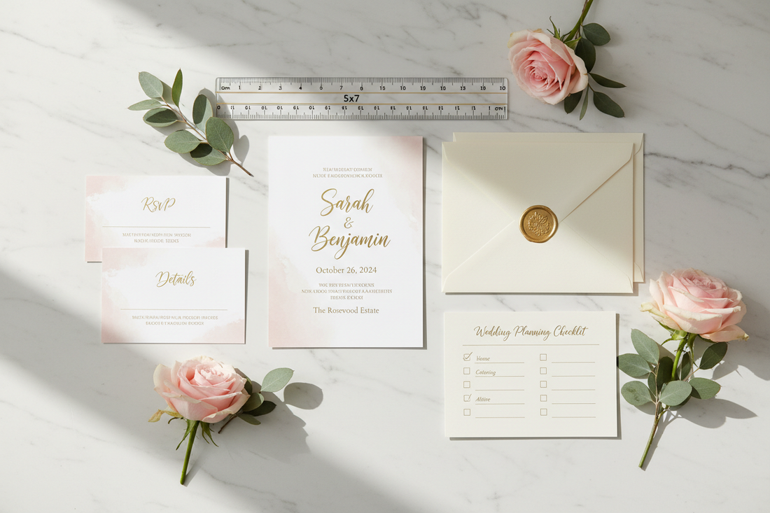 Perfectly Sized Wedding Invitations and Stationery Planning Tips