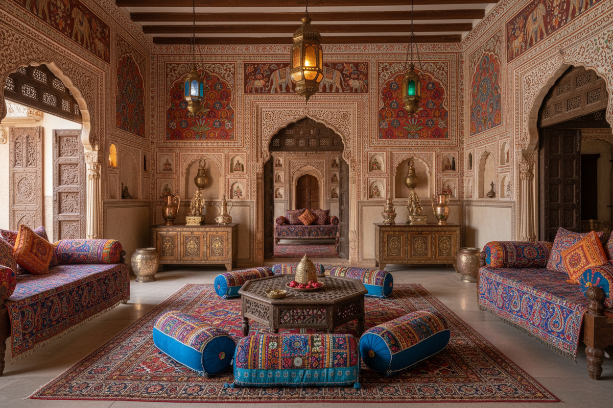 Rajasthani-Inspired Home Interiors: Design & Decor Tips
