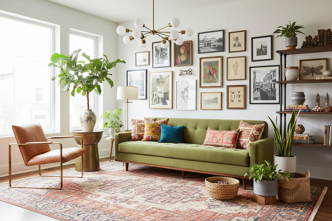Refresh Your Living Room with Eclectic Design Touches