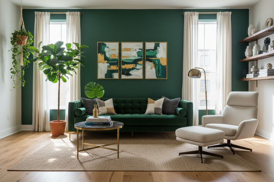 Refresh Your Space: Stylish Dark Green Accent Wall Ideas