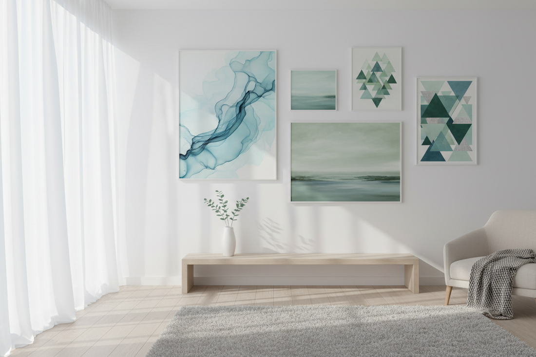 Refresh Your Space with Serene Cool-Toned Wall Art