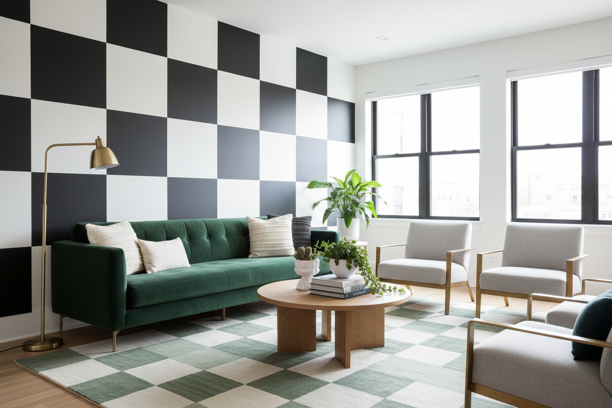 Refreshing the Classic Checkerboard: Modern Decor Ideas