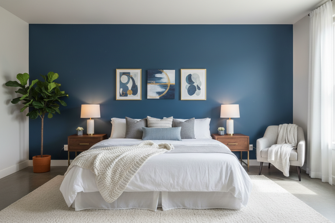 Reimagine Your Bedroom with Captivating Blue Wall Inspiration