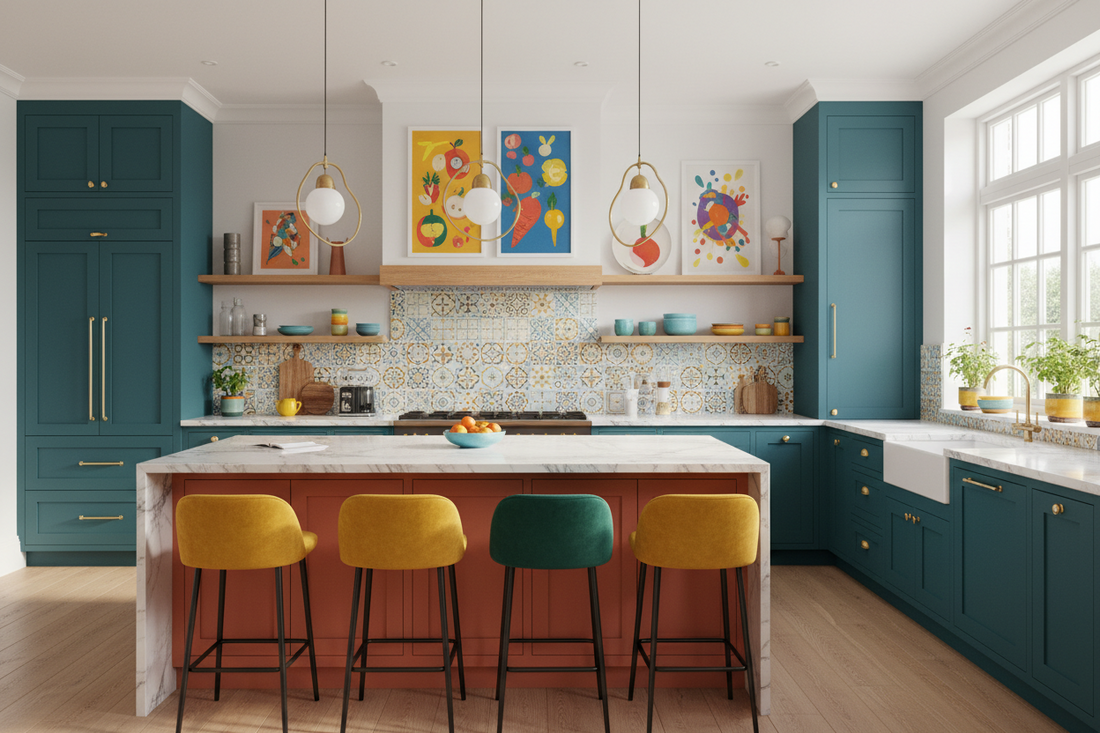 Reimagine Your Kitchen: Artistic Touches & Vibrant Colors for a Stunning Makeover