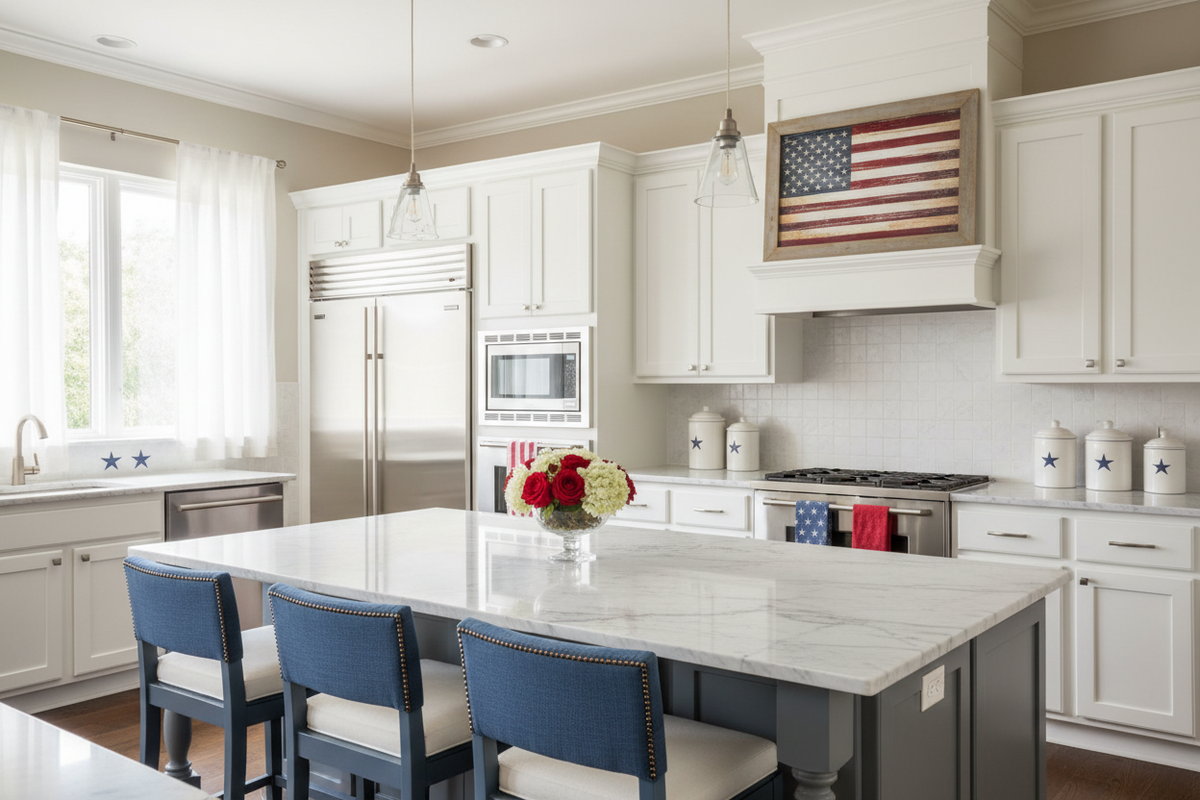 Revamp Your Kitchen with Patriotic Flair: A Complete Home Décor Makeover