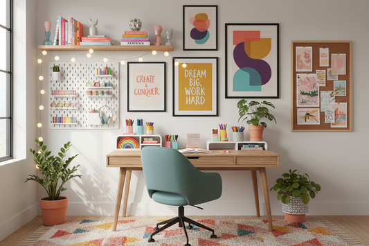 Revamp Your Workspace: Creative and Colorful Home Office Decor Ideas