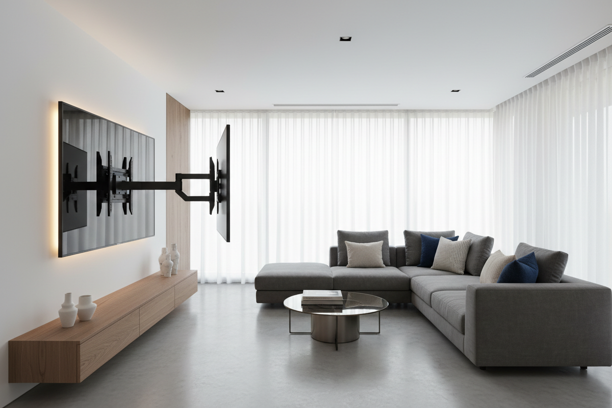Revolutionary Swivel Television Mounting Solutions: Contemporary Design Excellence for Modern Entertainment Spaces