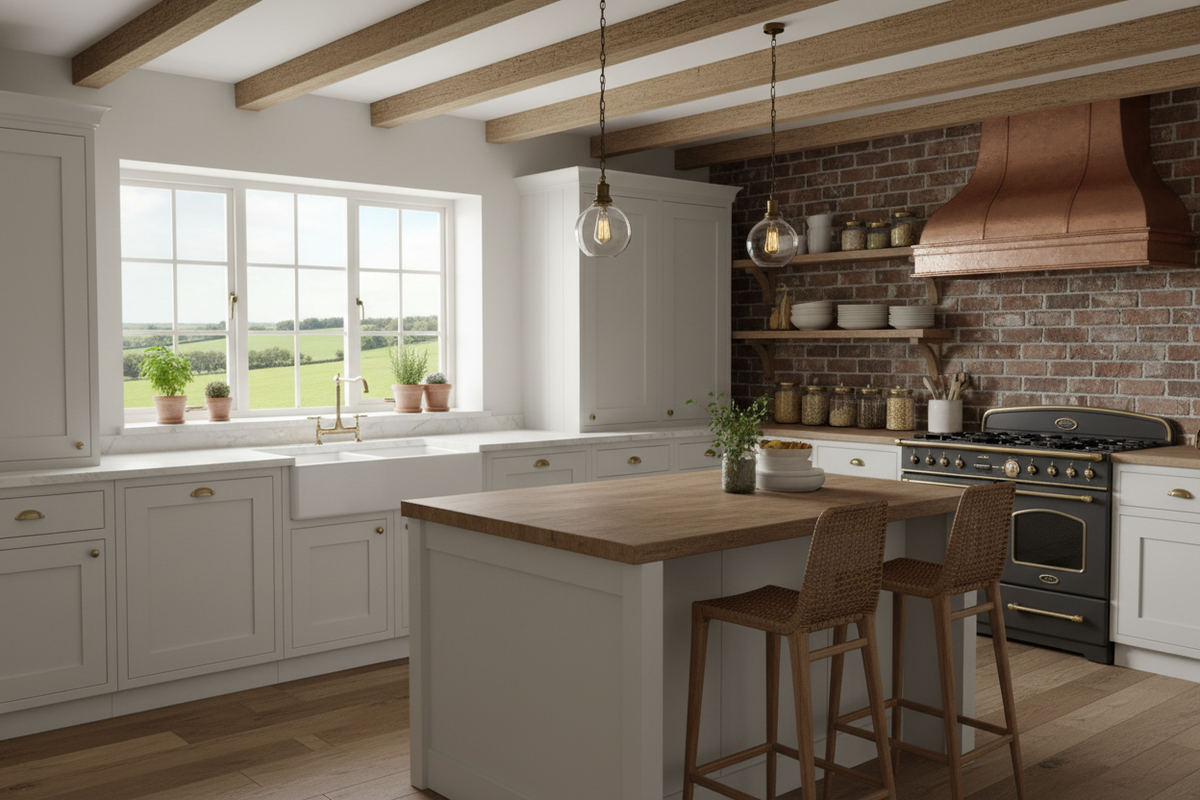 Rustic Charm: Modern Kitchen Designs with Countryside Vibes
