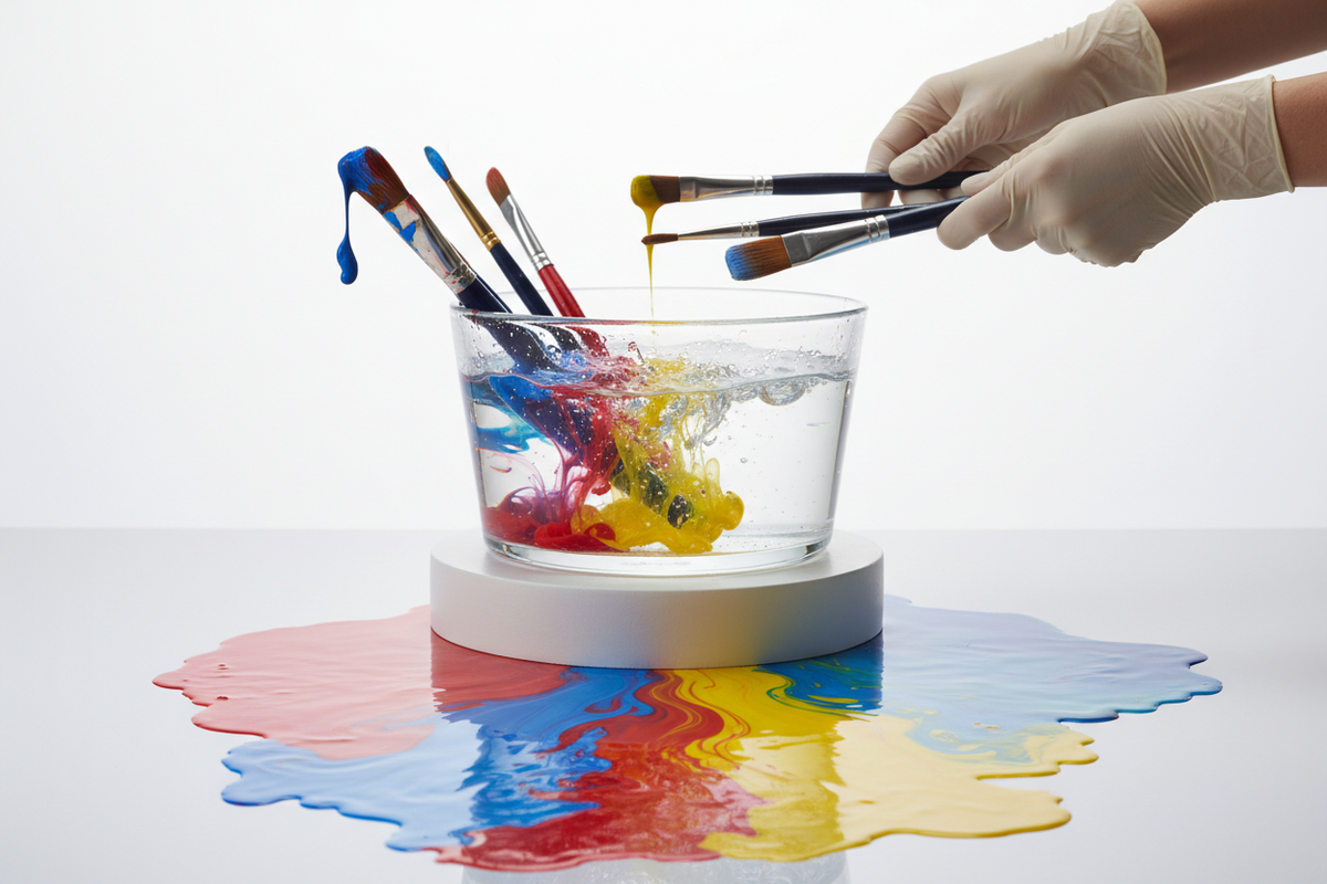 Say Goodbye to Stubborn Paint: Discover the Power of Brush Flush for Oil and Acrylic Brushes
